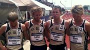 St. Olaf men represent in the 1500 behind champ Paul Escher