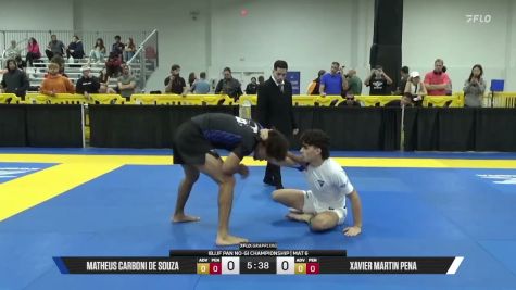 Xavier Martin Pena vs Matheus Carboni De Souza 2026 Pan IBJJF Jiu-Jitsu No-Gi Championship