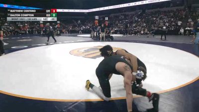 150 lbs Consi Of 8 #2 - Matthew Centeno, Esperanza (SS) vs Dalton Compton, Gilroy (CC)