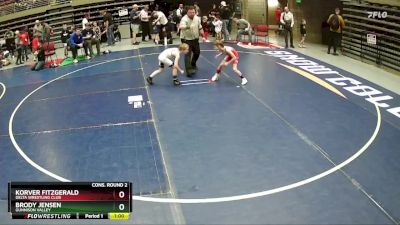 59 lbs Cons. Round 2 - Korver Fitzgerald, Delta Wrestling Club vs Brody Jensen, Gunnison Valley