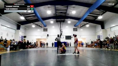 JH 150 lbs Cons. Semi - Dominic Whiten, Long Beach JH vs Sam Dominick, Daphne JH