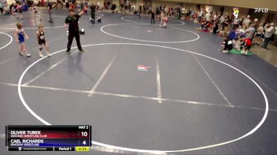 63 lbs Cons. Round 2 - Oliver Turek, Waconia Wrestling Club vs Cael Richards, Kingdom Wrestling