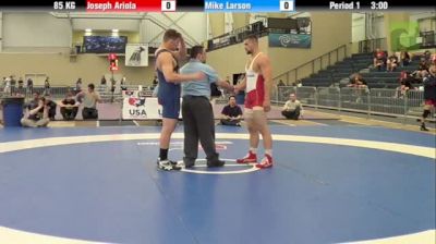 85kg Finals Joe Ariola (Buffalo) vs. Mike Larson (Missouri Wrestling Foundation)