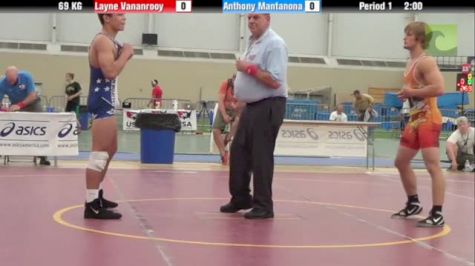 69kg Semi-finals Anthony Mantanona (CA) vs. Layne Vananrooy (OR)