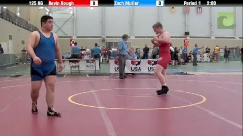 125kg Semi-finals Kevin Vough (OH) vs. Zach Muller (IL)