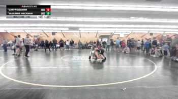 140 lbs Consi Of 4 - Zak Weissman, Oneonta vs Maximus Heckman, East Bethany