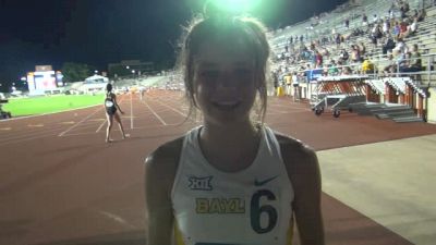 Rachel Johnson thinks the collegiate record might go down in steeple