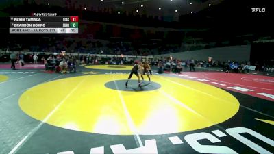 6A Boys 113 lbs Cons. Round 5 - Kevin Yamada, Clackamas Boys vs Brandon Kojiro, Sunset Boys