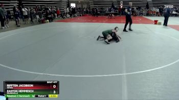 97 lbs Quarterfinal - Easton Hemmesch, Paynesville vs Rifften Jacobson, NRHEG