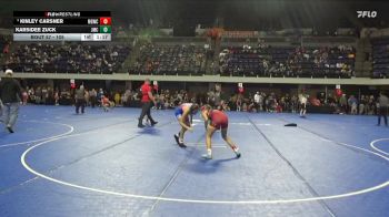 105 lbs Round 3 - Kinley Carsner, MGWC vs Karsidee Zuck, Jesup Mat Club