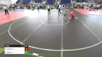 106 lbs Consolation - Albert Ambriz, Dominate WC vs Abram Cline, Monkey Crew WC