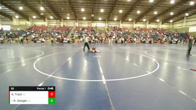 66 lbs 5th Place Match - Krew Zesiger, Southern Utah Elite vs Atlas Trout, Wasatch Wrestling Club