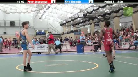 46kg Quarter-finals Peter Ogunsanya (Illinois) vs. Kyle Biscoglia (Iowa)