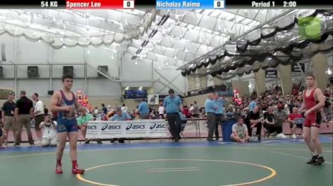 54kg q, Spencer Lee, Pennsylvania  vs Nick Raimo, New Jersey