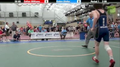 58kg q, Coltan Williams, Texas  vs Kaden Gfeller, Oklahoma