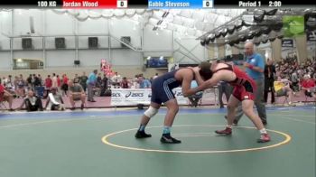 100kg Semis: Jordan Wood, Pennsylvania vs Gable Steveson, Minnesota