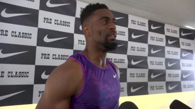 Tyson Gay stays competitive and wins Pre 100m