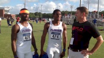 Gator men after qualifying in the 4x1