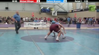 80kg r4, Zach Brunson, Illinois  vs Mike Ottinger, Central Michigan