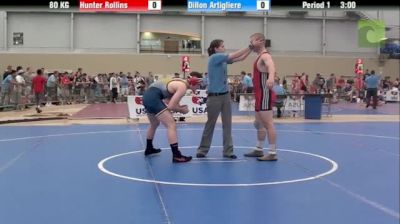 80kg Round 2 Dillon Artigliere (FLWC) vs. Hunter Rollins (CMU)