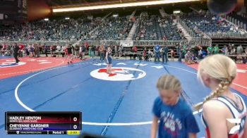 90 lbs Round 1 - Hadley Henton, North Big Horn Rams vs Cheyenne Gardner, Glenrock Wrestling Club