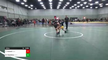 85 lbs Consolation - Tyler Howell, Raw vs Bentley Hawkins, Simmons Academy Wrestling Saw