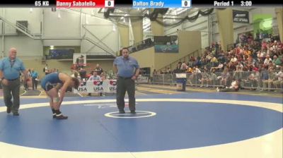 65kg q, Danny Sabatello, Boilermaker RTC  vs Dalton Brady, Arizona State