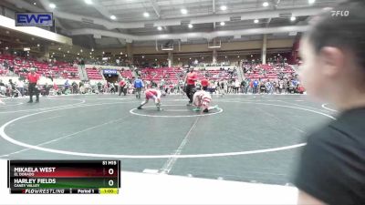 110 lbs Round 1 - Harley Fields, Caney Valley vs Mikaela West, El Dorado