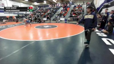 126 lbs Semifinal - Jesse Quiroz, Eleanor Roosevelt vs Jacob Rodriguez, Clovis North