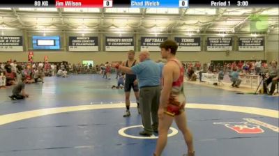 80kg q, Jim Wilson, Stanford  vs Chad Welch, Purdue