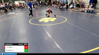 63-68 lbs Quarterfinal - Jax Wells, Holdrege vs Hayden Kracht, Bon Homme