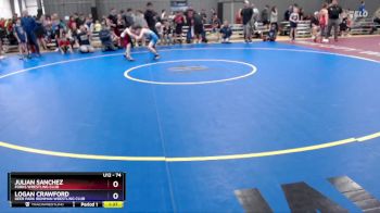 74 lbs Quarterfinal - Julian Sanchez, Forks Wrestling Club vs Logan Crawford, Deer Park Ironman Wrestling Club