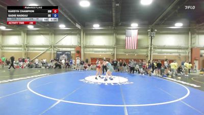 69 kg Rr Rnd 4 - Karsyn Champion, Silent Victory - GHSE vs Sadie Nadeau, Die Hard - GHSE