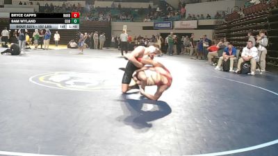 157 lbs Consi Of 8 #2 - Bryce Capps, Wando vs Sam Wyland, Eastside