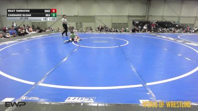 45 lbs Rr Rnd 5 - Riley Tarwater, Super Girls K-6 Red vs Cassadee Sloan, Oklahoma Mafia Girls K-6