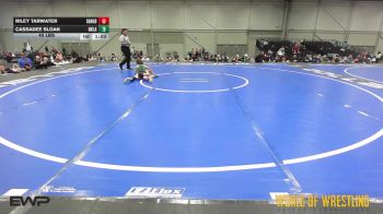 45 lbs Rr Rnd 5 - Riley Tarwater, Super Girls K-6 Red vs Cassadee Sloan, Oklahoma Mafia Girls K-6