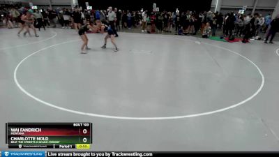 100 lbs Quarterfinal - Wai Fandrich, Montana vs Charlotte Nold, Beat The Streets Chicago-Midway