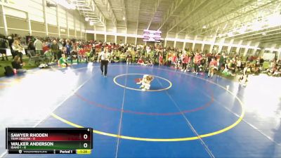 49 lbs Quarters & Wb (16 Team) - Sawyer Rhoden, Team Oregon vs Walker Anderson, Idaho 1