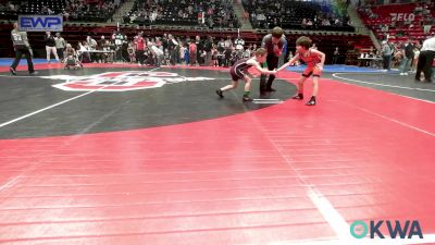 61 lbs Round Of 16 - Bryson Reeves, Pawhuska Elks Takedown vs Callen Wilkinson, Jenks Trojan Wrestling Club