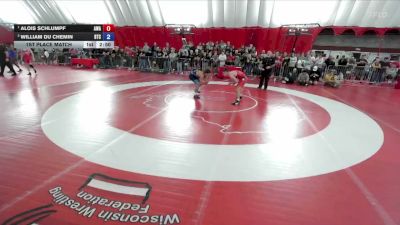 132 lbs 1st Place Match - Alois Schlumpf, Askren Wrestling Academy vs William Du Chemin, B.A.M. Training Center