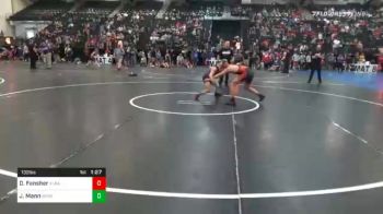 132 lbs Quarterfinal - Dawson Fansher, Albany vs Jacoby Mann, Winside