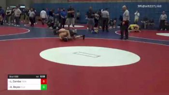 161 lbs Consolation - Luke Combs, Frontier vs Adrien Reyes, Clovis