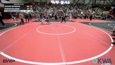 80 lbs Round Of 16 - Stetson Jefferson, Raw Wrestling Club vs Boston Bollinger, Tulsa Blue T Panthers
