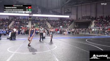 92 lbs Quarterfinal - Kashton Broeckelman, Great Bend vs Mason Rivera, Topeka Blue Thunder