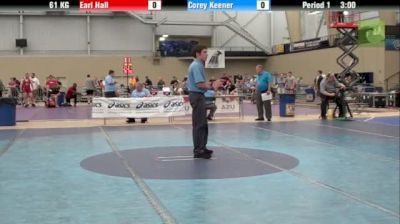 61kg s, Earl Hall, Iowa State [@Earl Hall] vs Corey Keener, Central Michigan