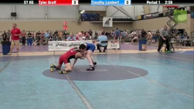 57kg s, Tyler Graff, NYAC   vs Tim Lambert, Nebraska