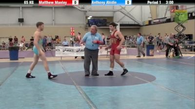 65kg s, Anthony Abidin, Nebraska  vs Matt Manley, Missouri