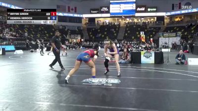 160 lbs Cons. Round 1 - Brynn Green, Albion vs Kendra Heroch, Emmanuel University