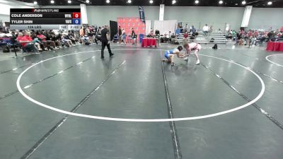 126 lbs Cole Anderson, Team Wyoming Black vs Tyler Shin, Virginia Freestyle