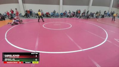 115-118 lbs Round 1 - Gabriel Bower, Amped Wrestling Club vs Sienna Lal, Best Trained Wrestling